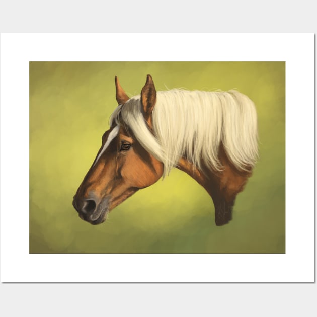 Flaxen Horse Wall Art by KJL90